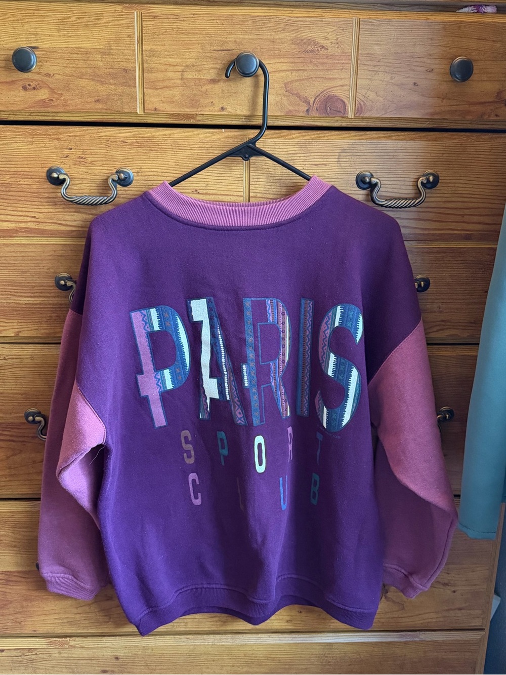Vintage 1990s Paris Sport Club crewneck sweatshirt size L